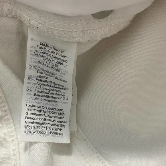 Madewell 9" High-Rise Skinny Jeans Pure White‎ - Picture 11 of 12